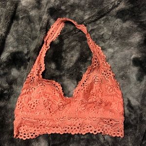 Lace aerie halter bralette